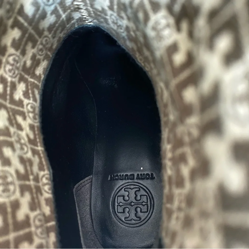 Tory Burch Adeline Black Leather Riding Boot 5M